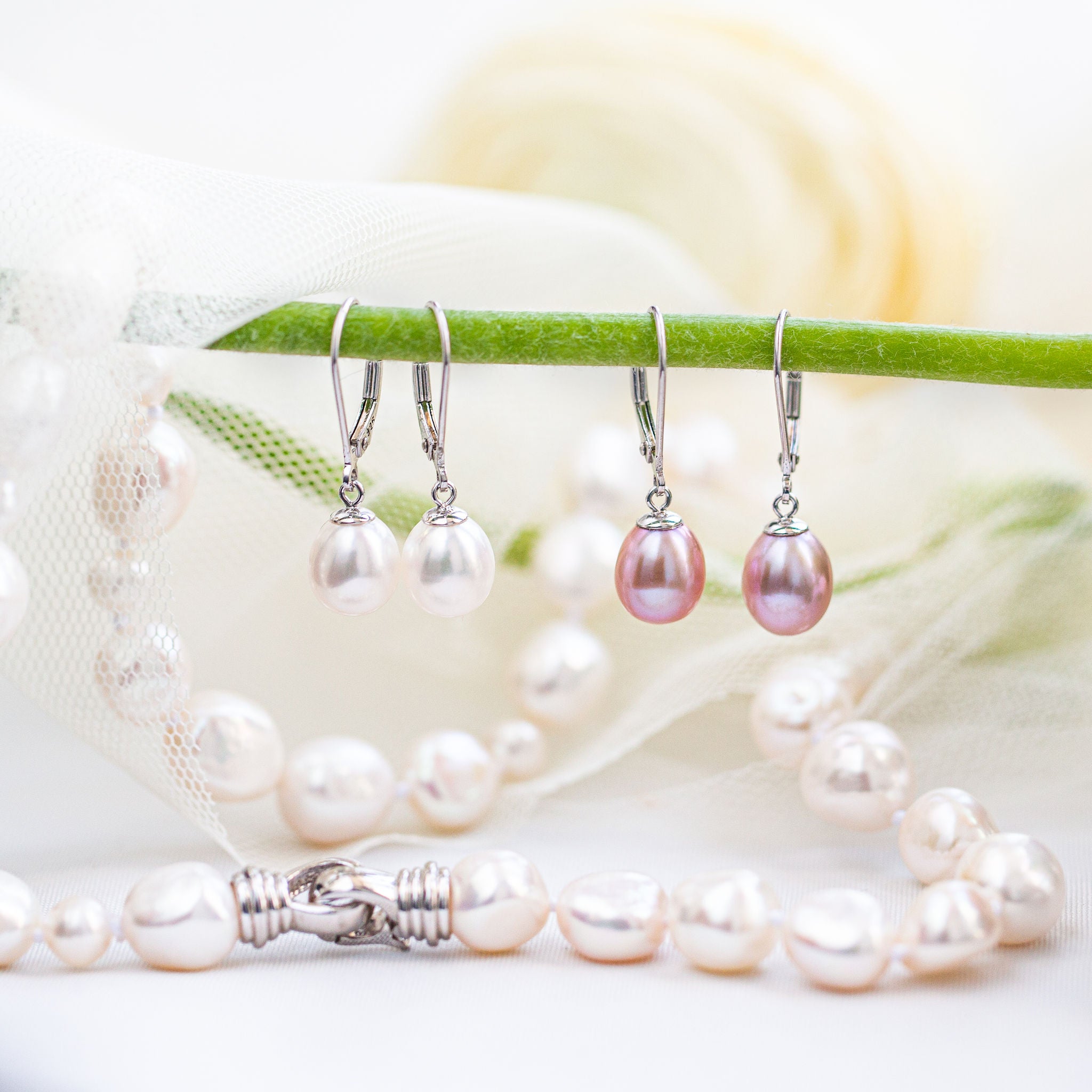 Duo de boucles d’oreilles ROSA & GRÂCE