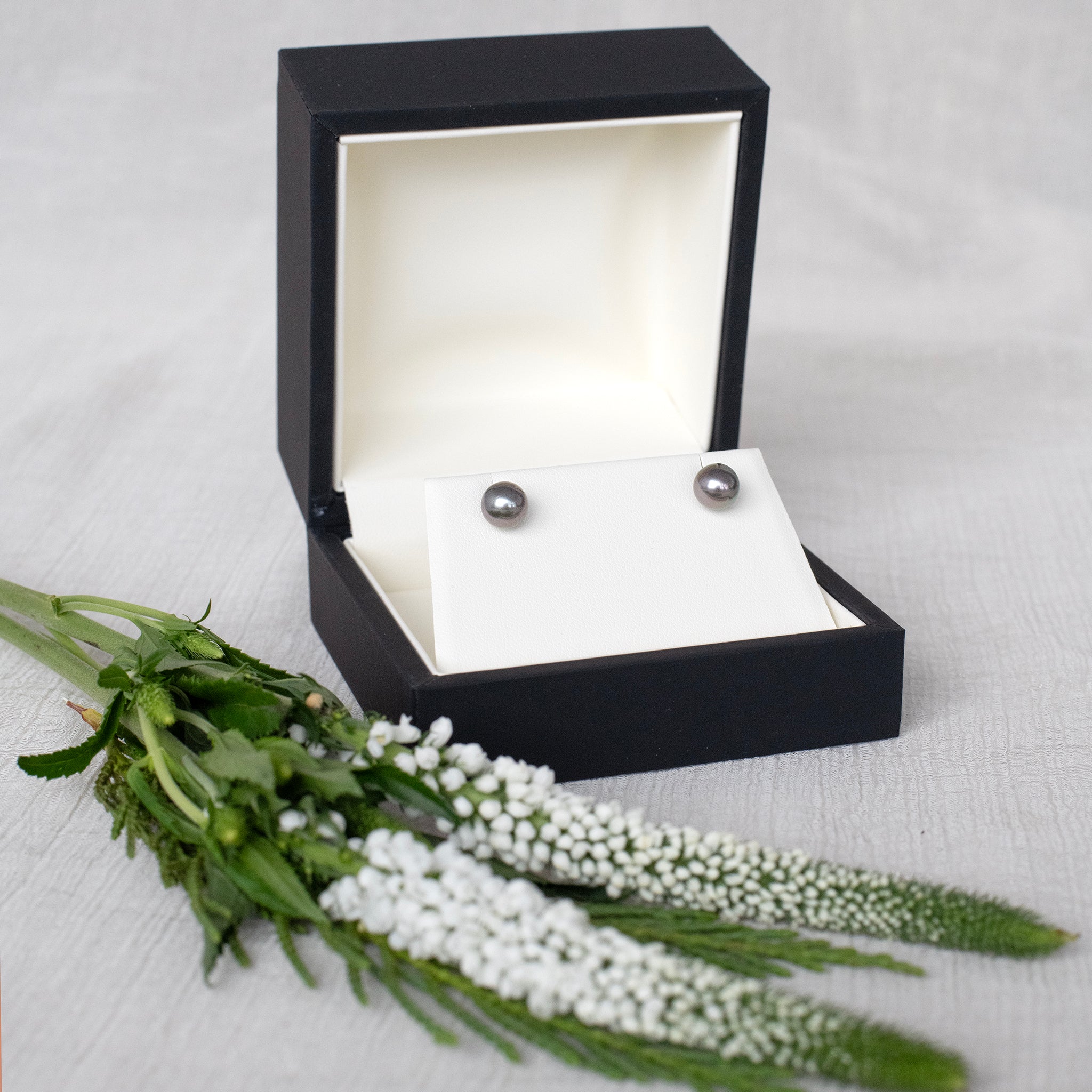 Boucles d'oreilles de perles de Tahiti