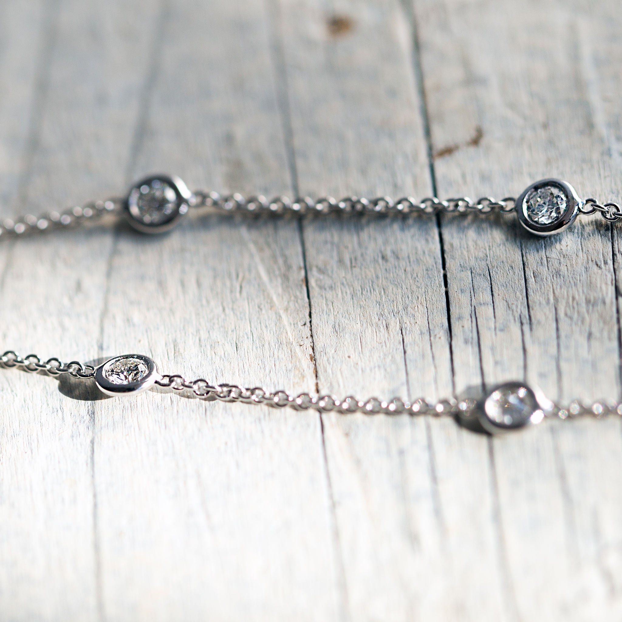 Bracelet de diamants solitaires