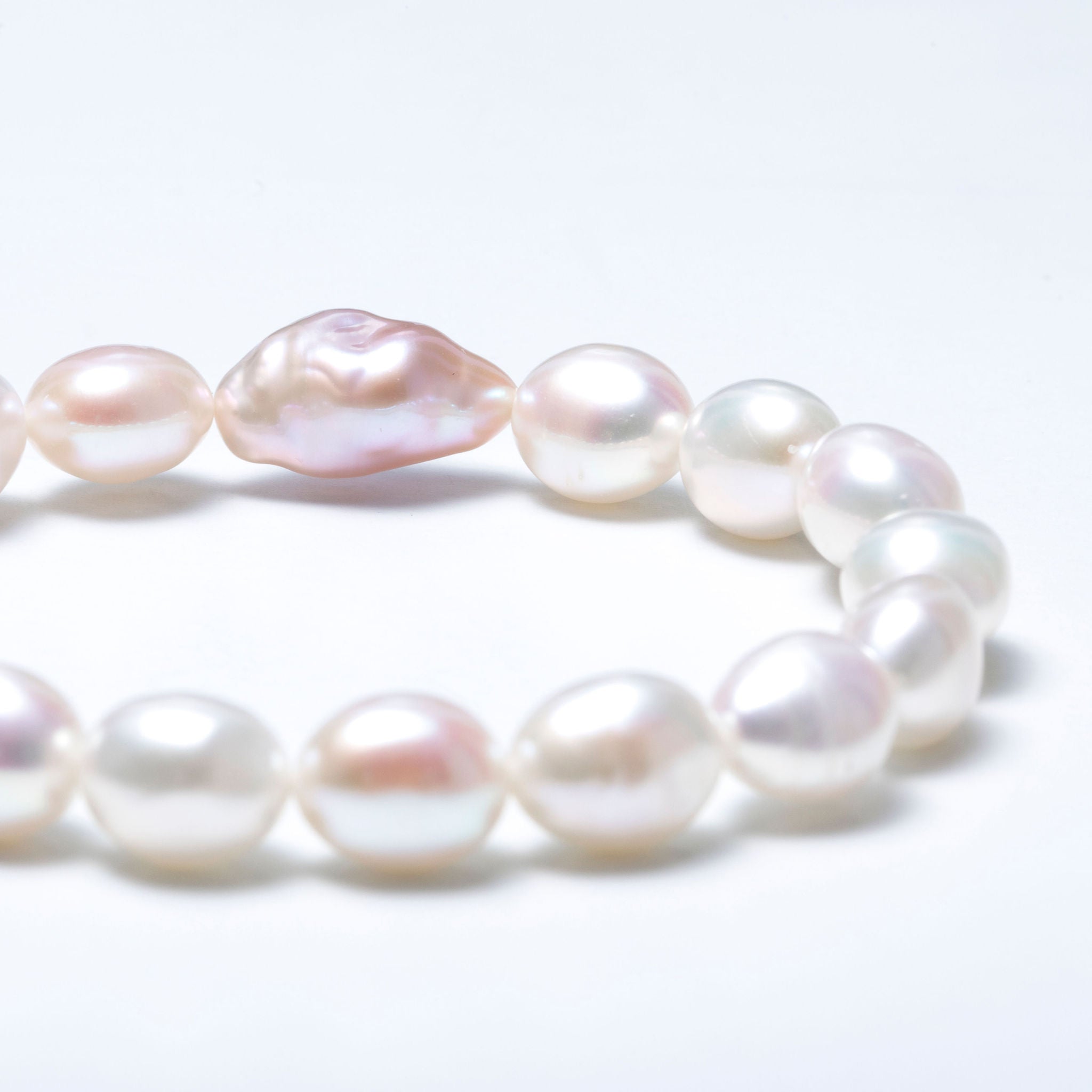 Quartz and Freshwater Pearl Bracelet