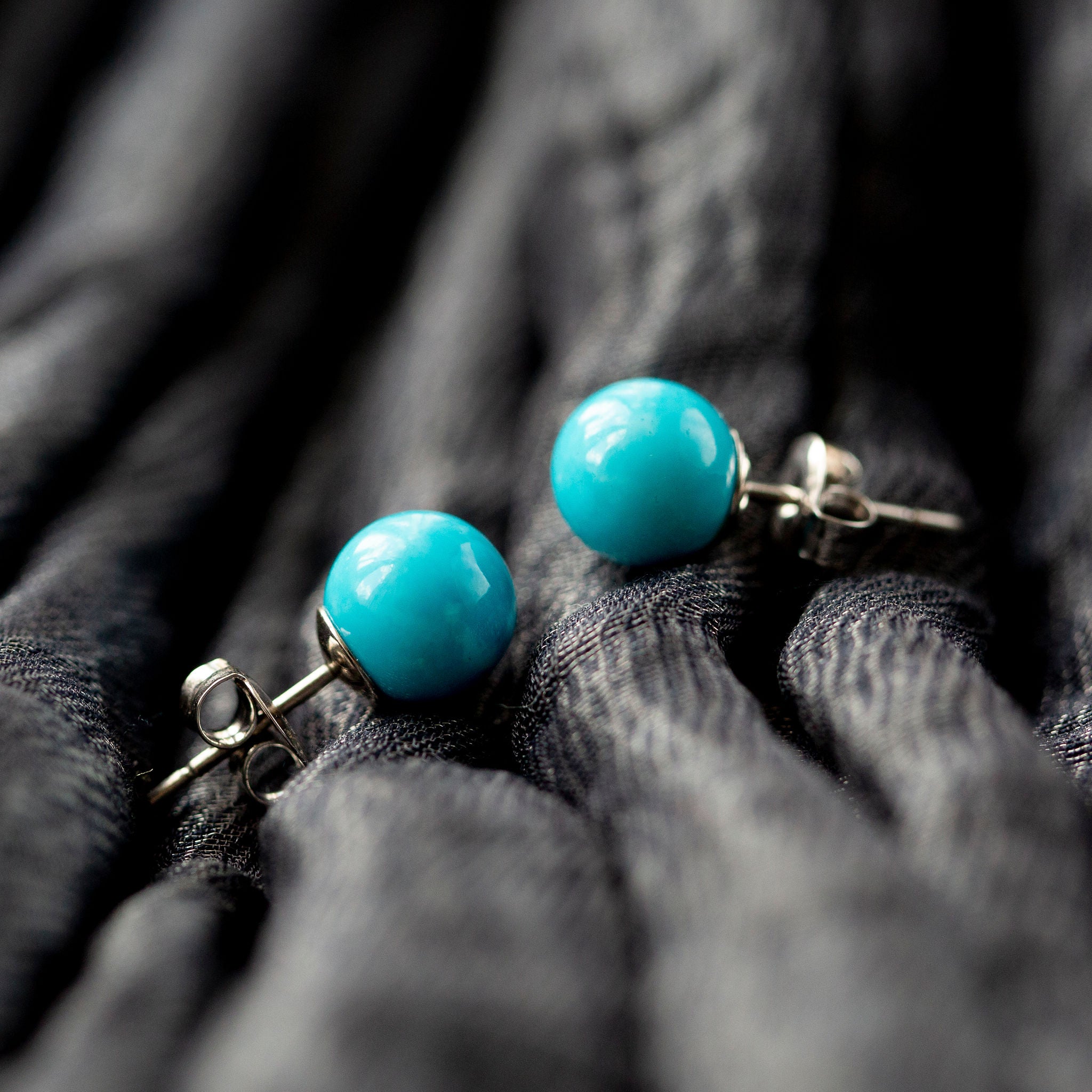 Boucles d'oreilles de turquoise