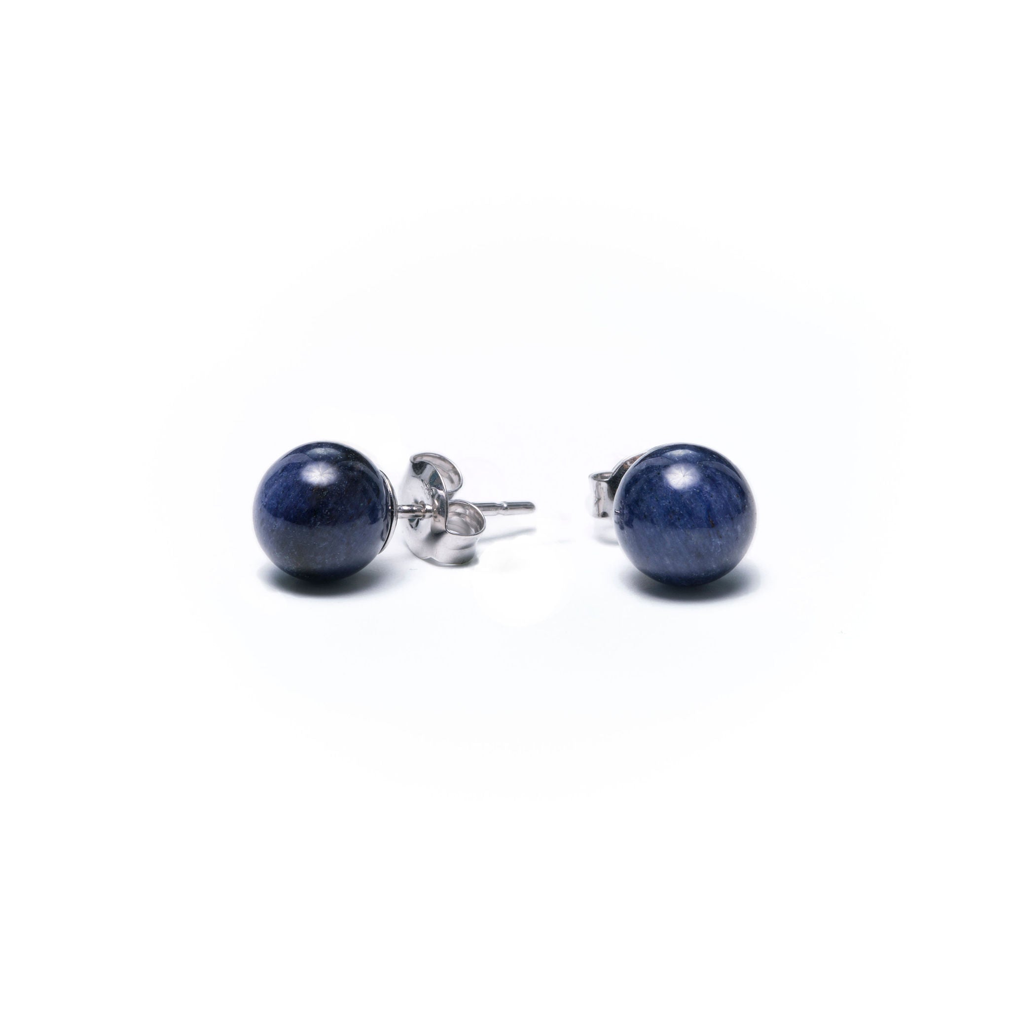 Boucles d'oreilles de quartz bleu