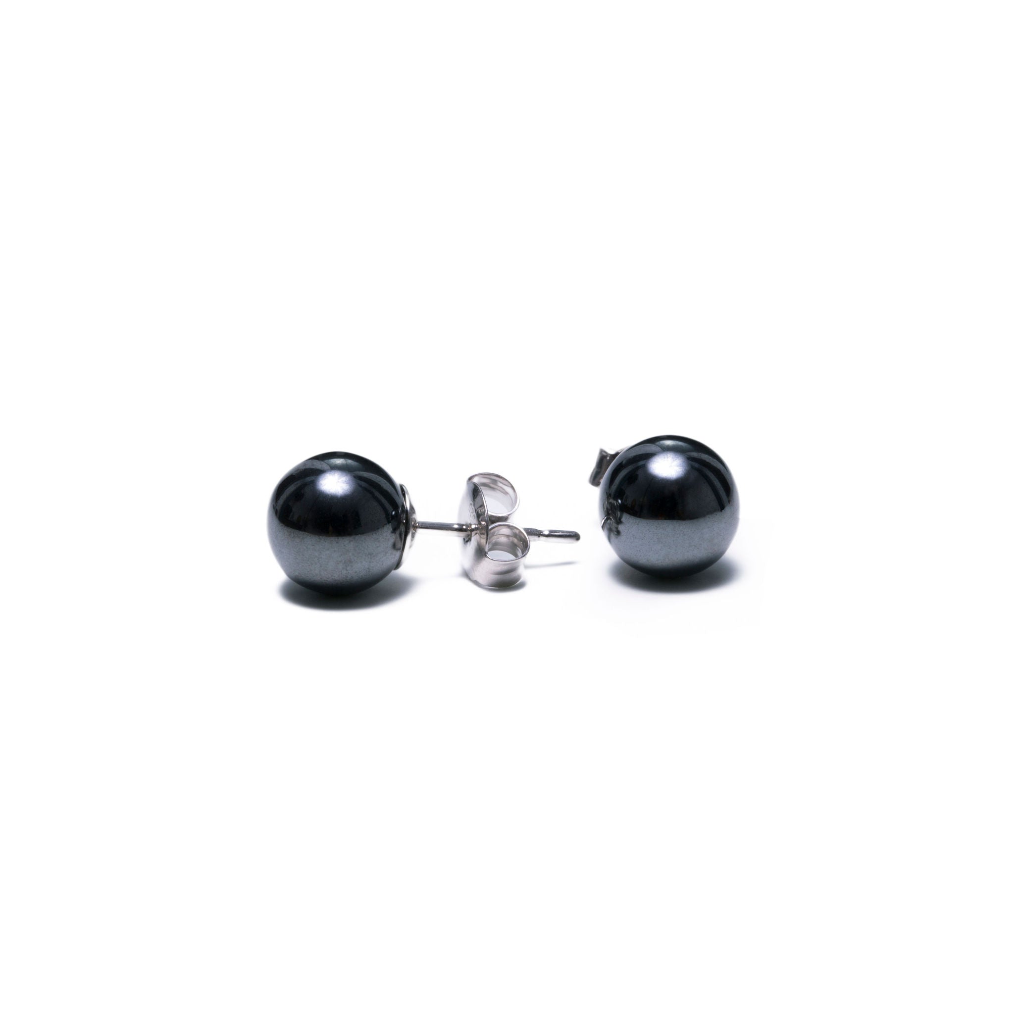 Boucles d'oreilles d'hématite