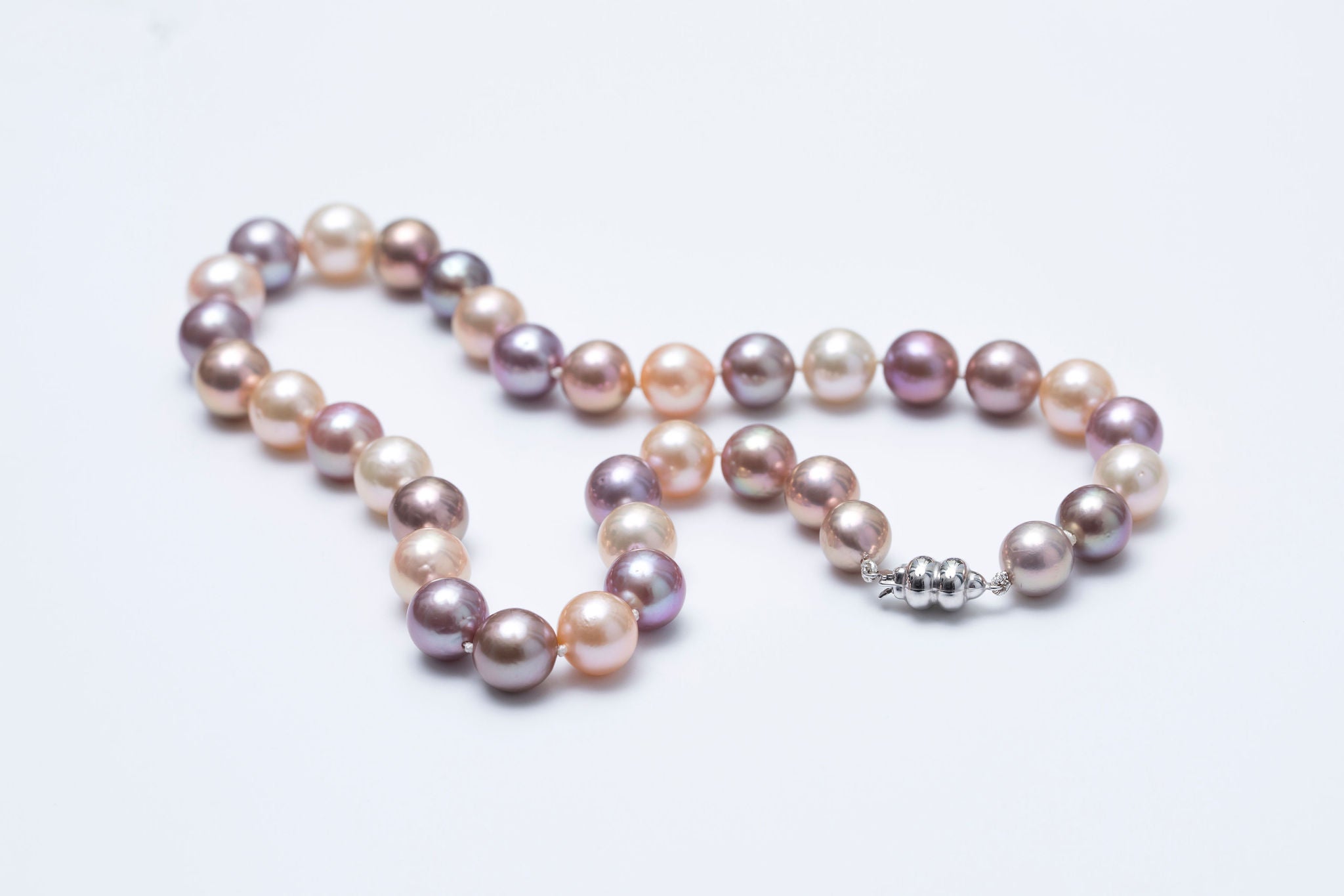 White Baroque Freshwater Pearl Necklace